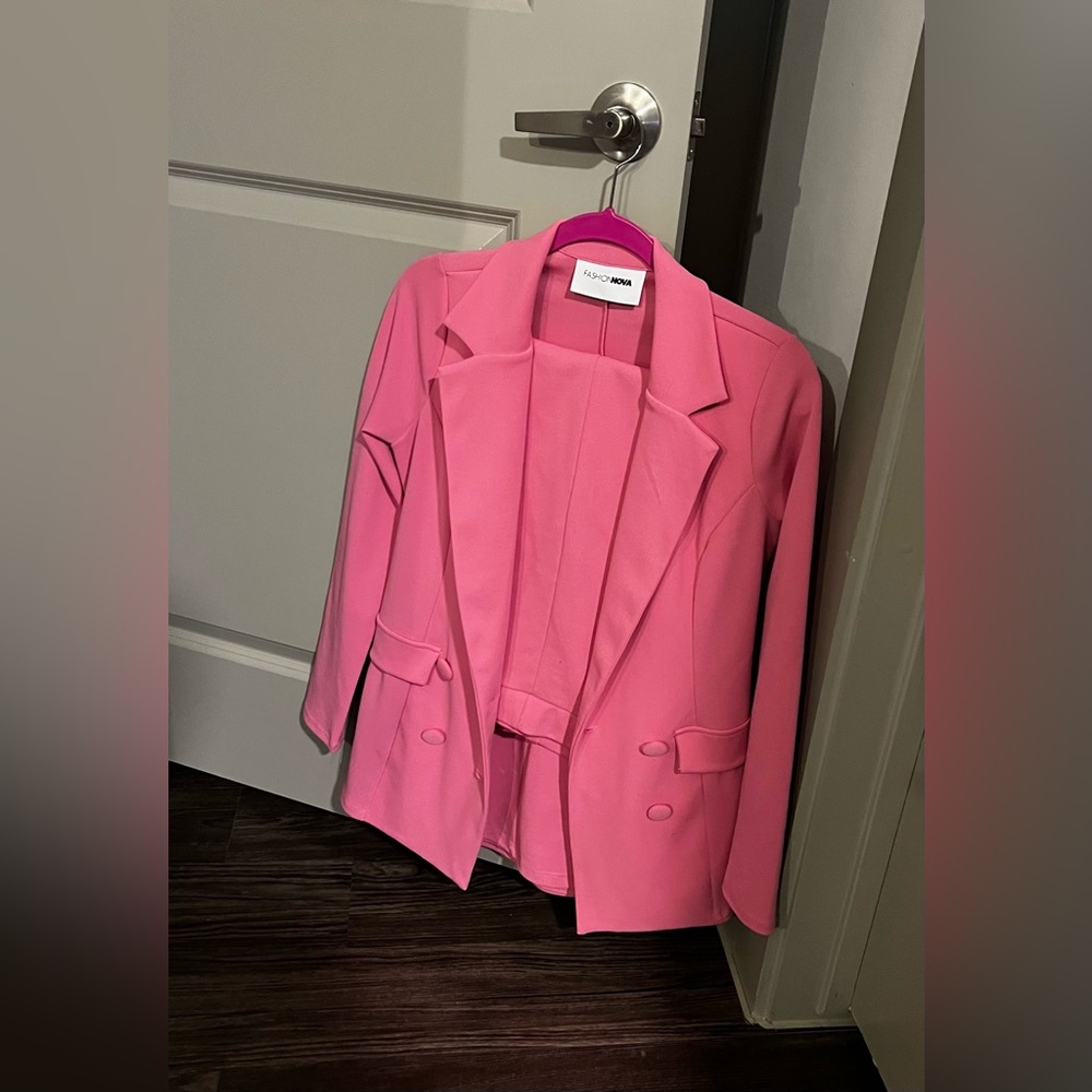 Fashion nova pink 2 piece set